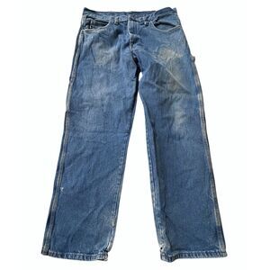 Red Kap Mens Carpenter Jeans Size 36x30 VTG Grunge Distressed Thrashed‎ Y2K